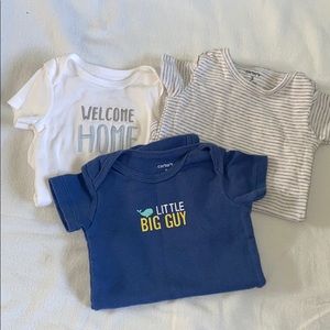 Baby boy 3m bodysuits lot 💙